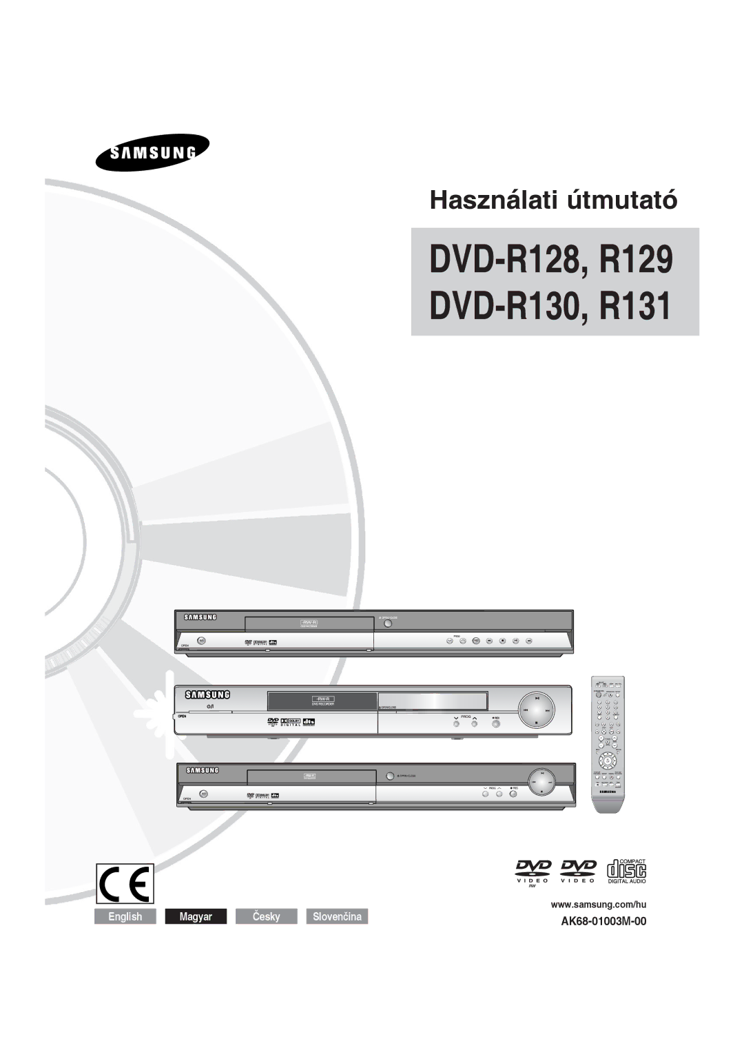 Samsung DVD-R129/XEH, DVD-R129/EUR manual DVD-R130, R131 