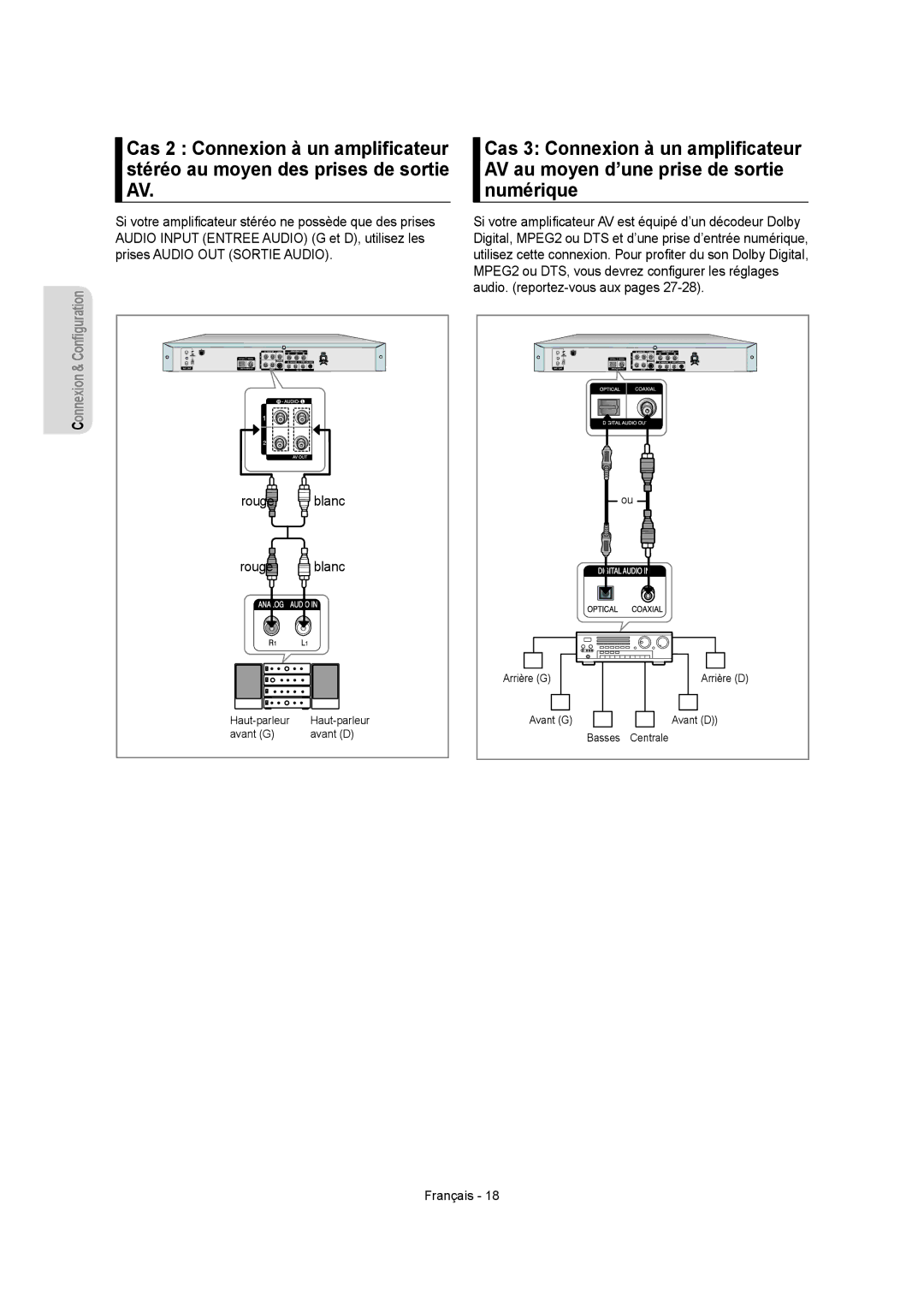 Samsung DVD-R150, DVD-R155 instruction manual Haut-parleur 