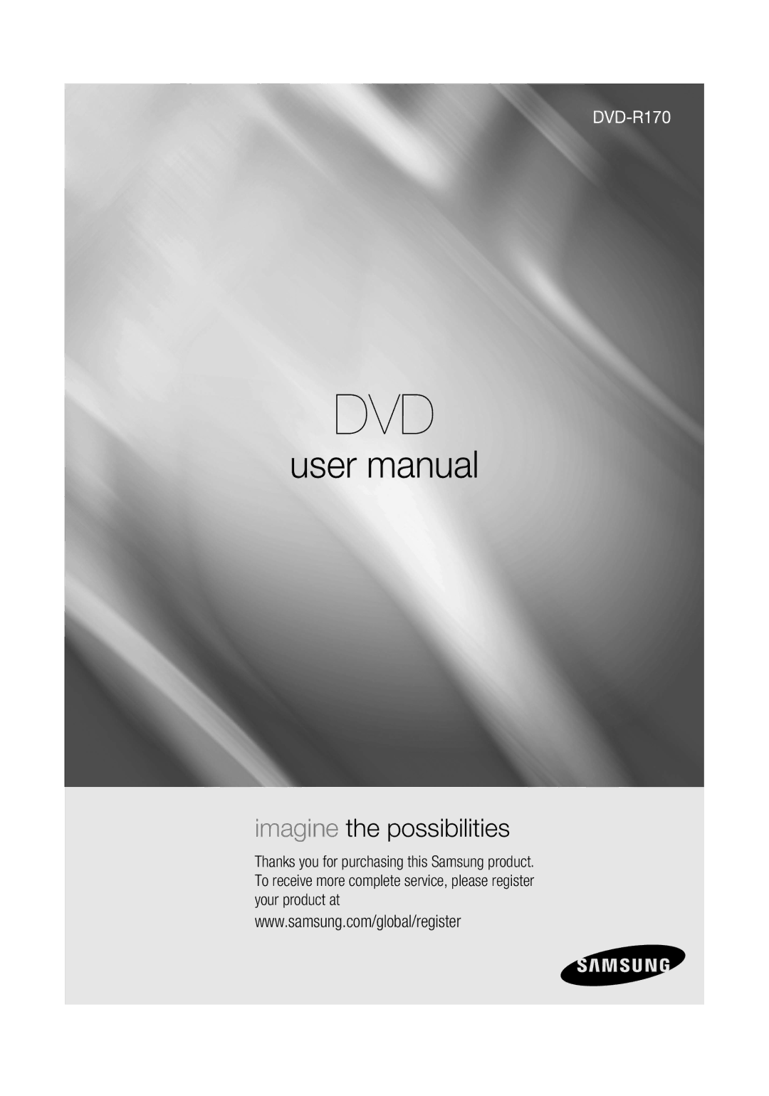 Samsung DVD-R170 user manual Dvd 