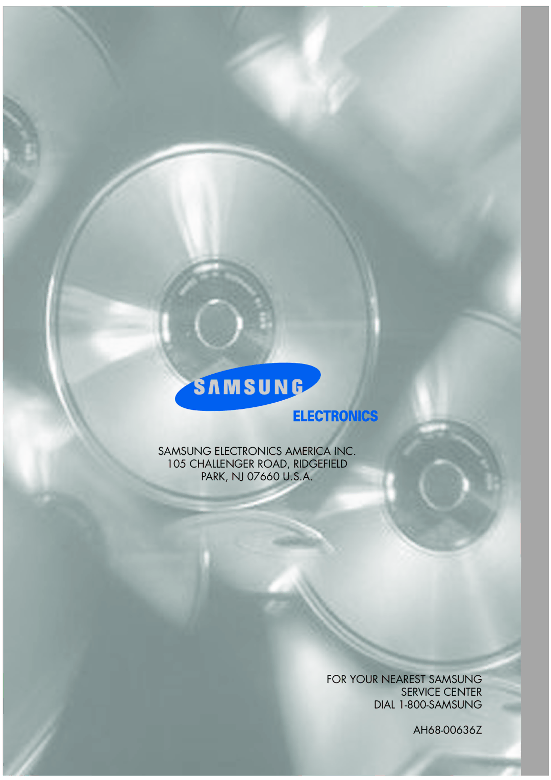 Samsung DVD-R2000 manual AH68-00636Z 