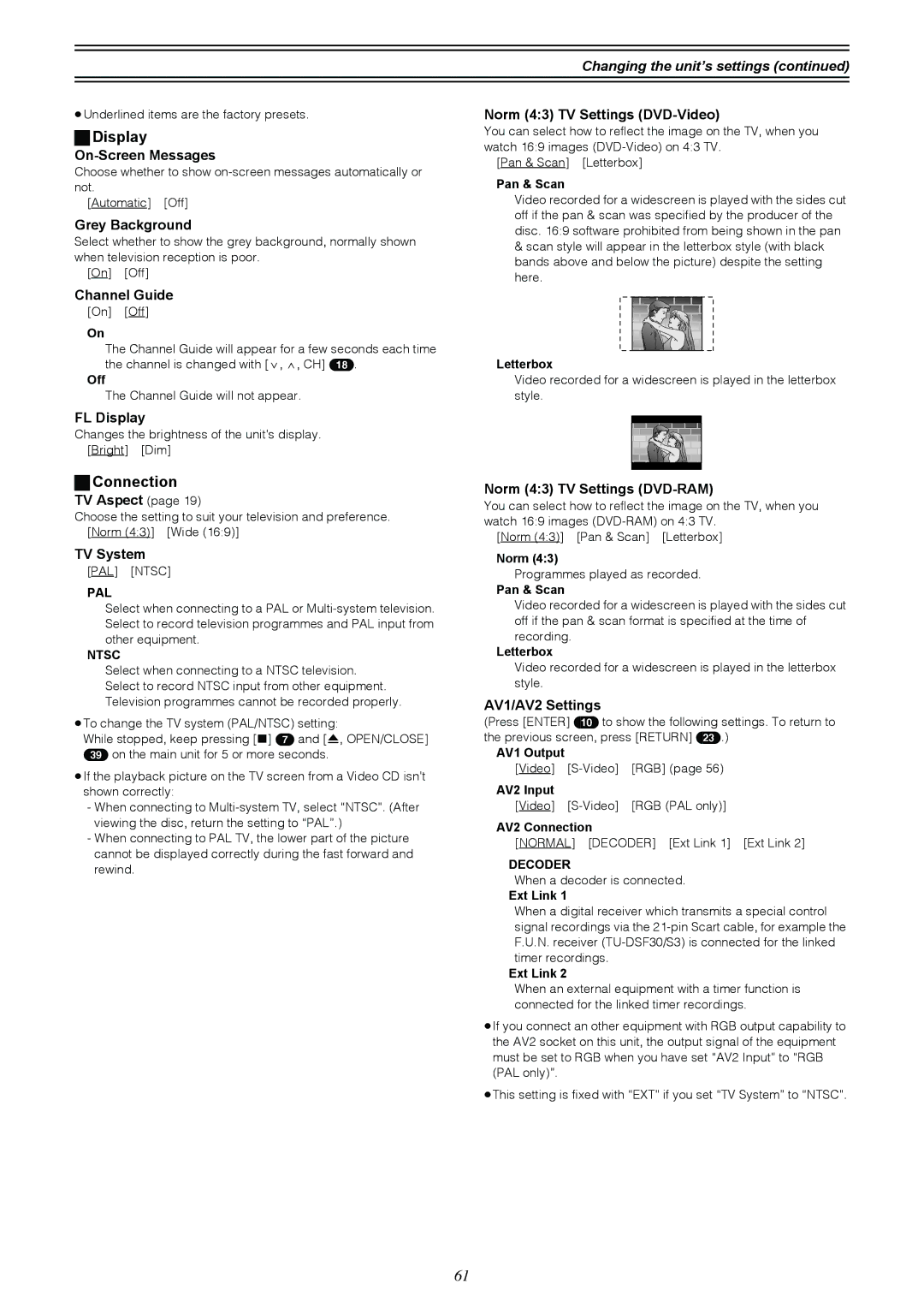 Samsung DVD-R4000EU manual Display, Connection 