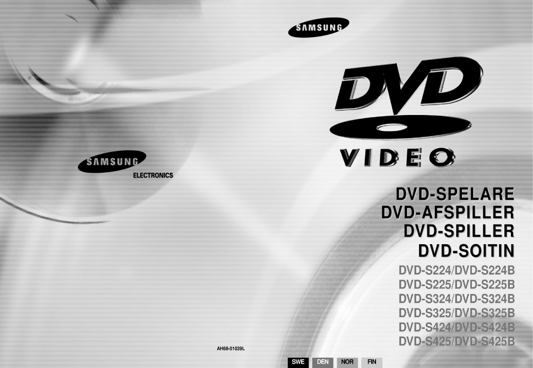 Samsung DVD-S224/XEE manual Dvd-Spelare Dvd-Afspiller Dvd-Spiller Dvd-Soitin 