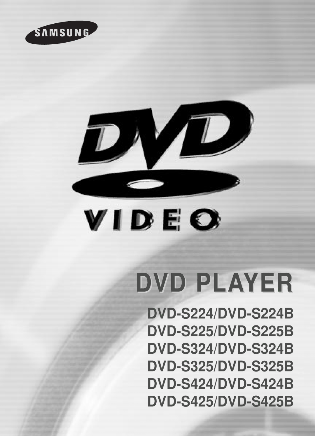 Samsung DVD-S224/EUR, DVD-S224/XET, DVD-S224/XEH manual DVD Player 