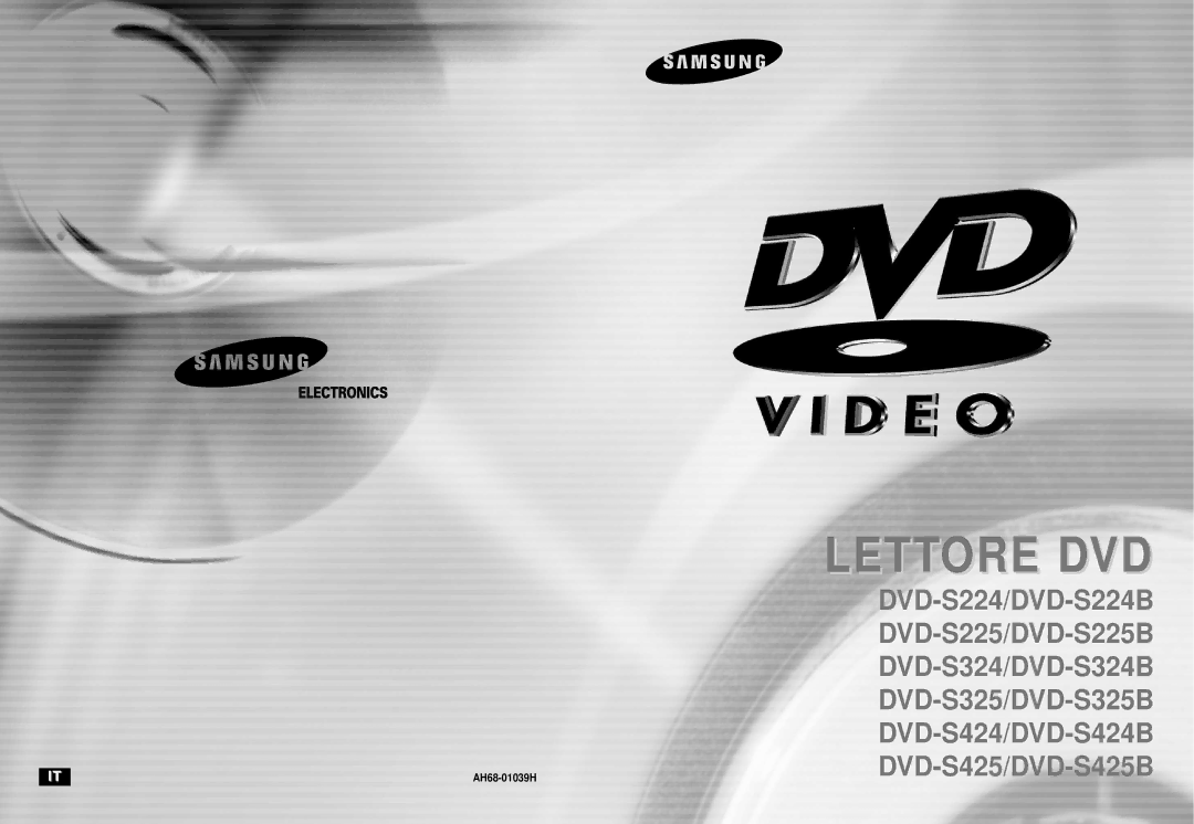 Samsung DVD-S224/XET manual Lettore DVD 