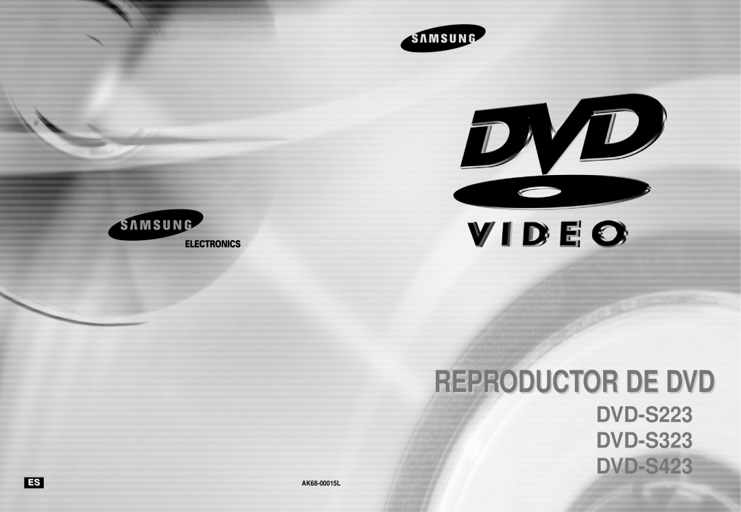 Samsung manual Reproductor De Dvd, DVD-S223 DVD-S323 DVD-S423, AK68-00015L 