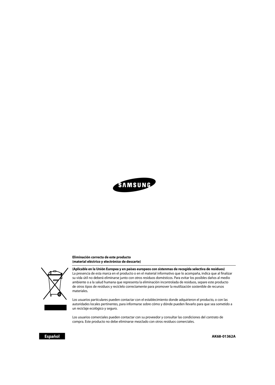 Samsung DVD-SH853/XEC, DVD-SH853/XEF manual Español 