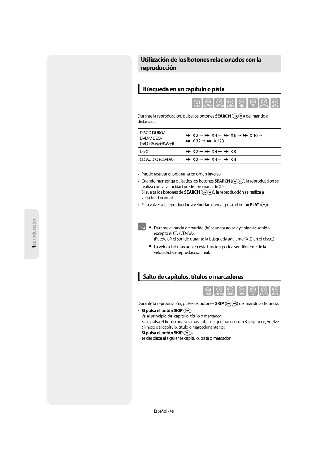 Samsung DVD-SH857/XEC manual Szxcvbkl, Sxcvbkl, Utilización de los botones relacionados con la Reproducción 