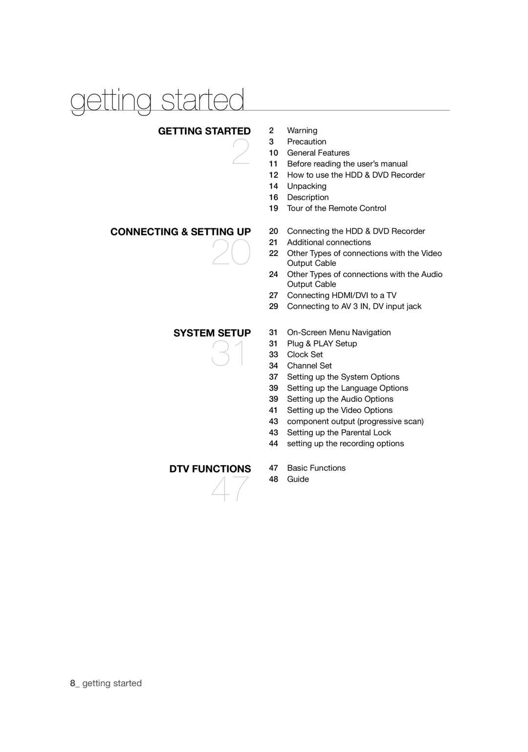 Samsung DVD-SH871M/XEU Precaution, General Features, Before reading the user’s manual, How to use the HDD & DVD Recorder 