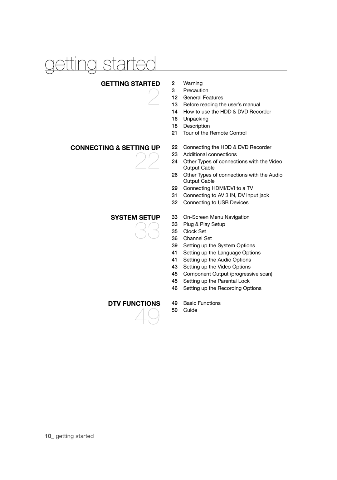 Samsung DVD-SH873M/XEU Precaution, General Features, Before reading the user’s manual, How to use the HDD & DVD Recorder 