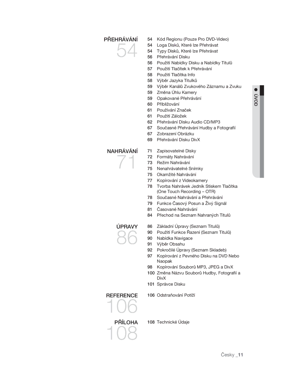 Samsung DVD-SH895A/EDC Kód Regionu Pouze Pro DVD-Video, Loga Disků, Které lze Přehrávat, Typy Disků, Které lze Přehrávat 