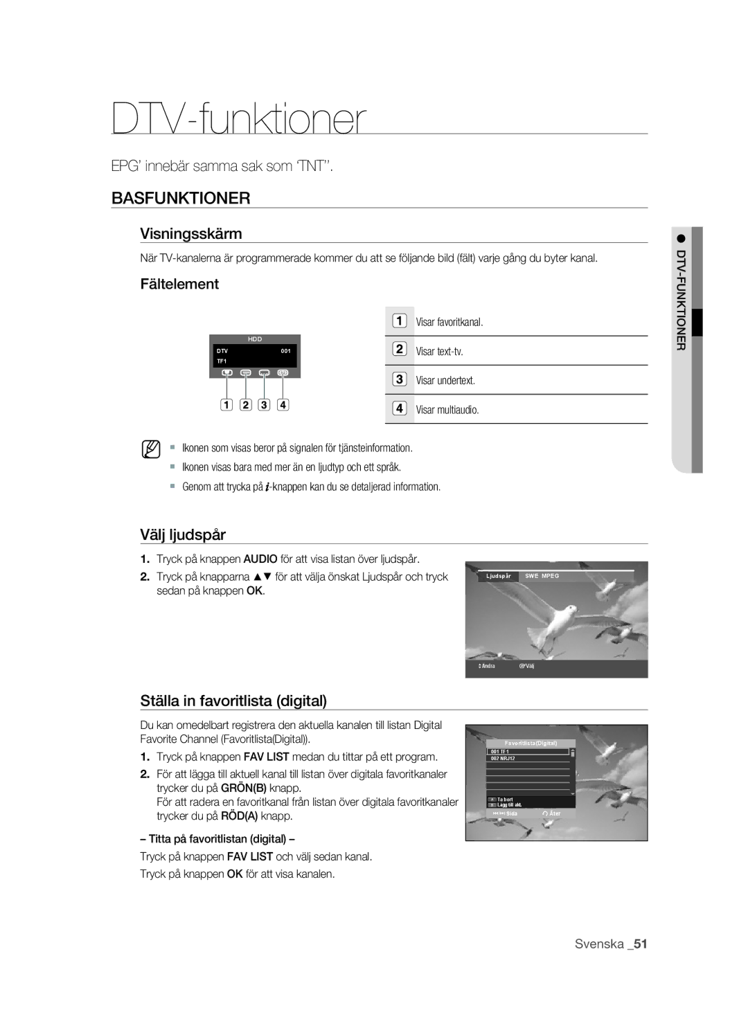 Samsung DVD-SH893A/XEE manual Basfunktioner 