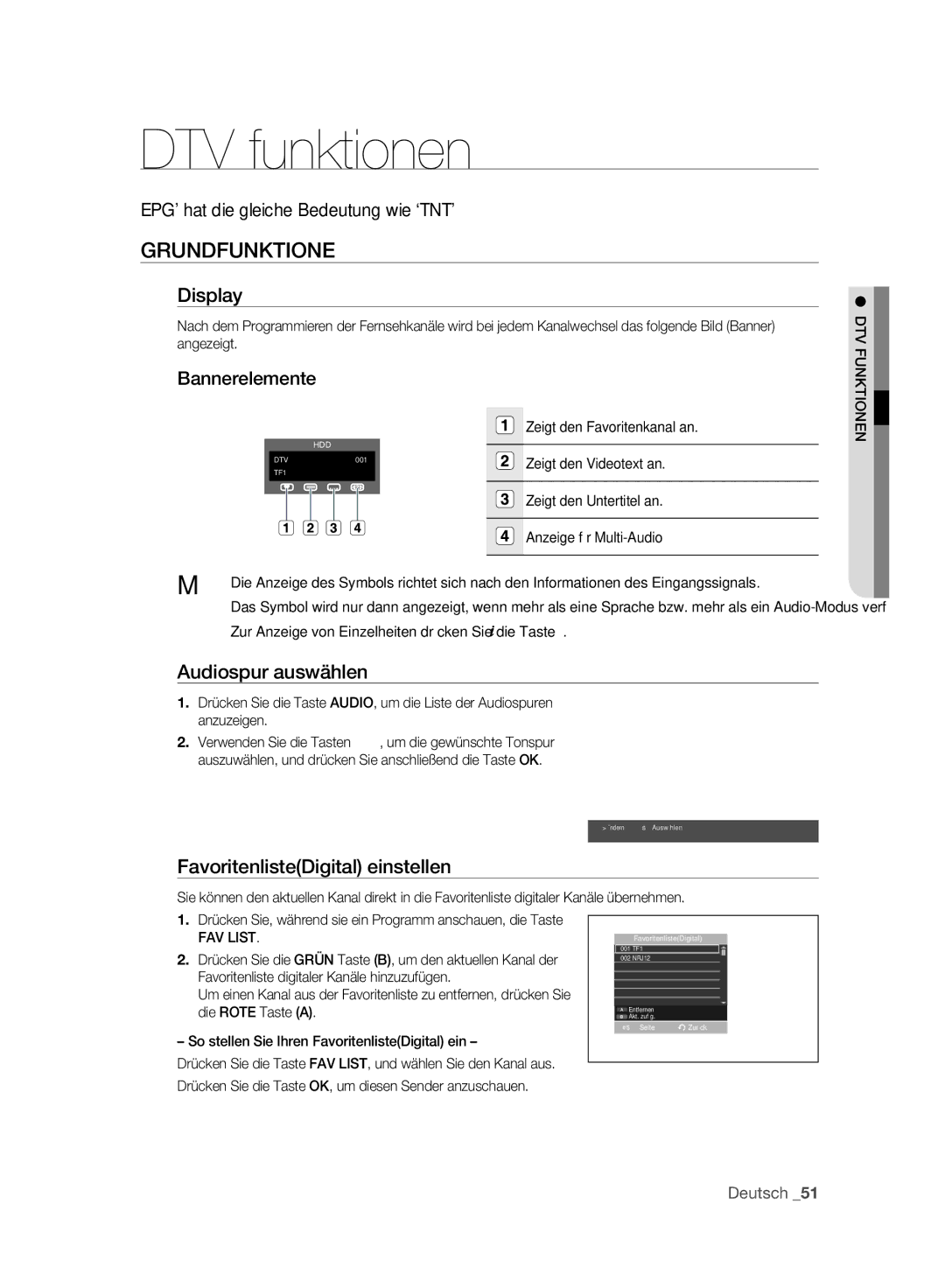 Samsung DVD-SH893A/EDC, DVD-SH893A/XEG, DVD-SH895A/XEG, DVD-SH895A/XEF, DVD-SH893A/XEF manual Grundfunktione 