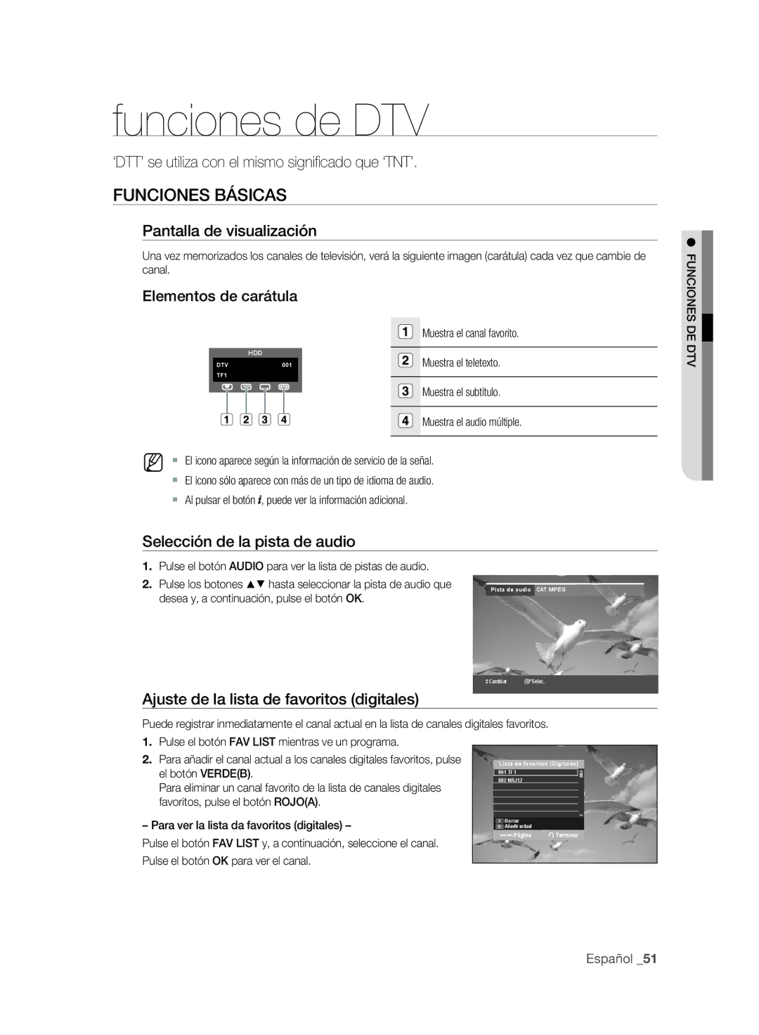 Samsung DVD-SH893A/XEF, DVD-SH895A/XEF, DVD-SH893A/XEC, DVD-SH895A/XEC, DVD-SH897A/XEC manual Funciones Básicas 