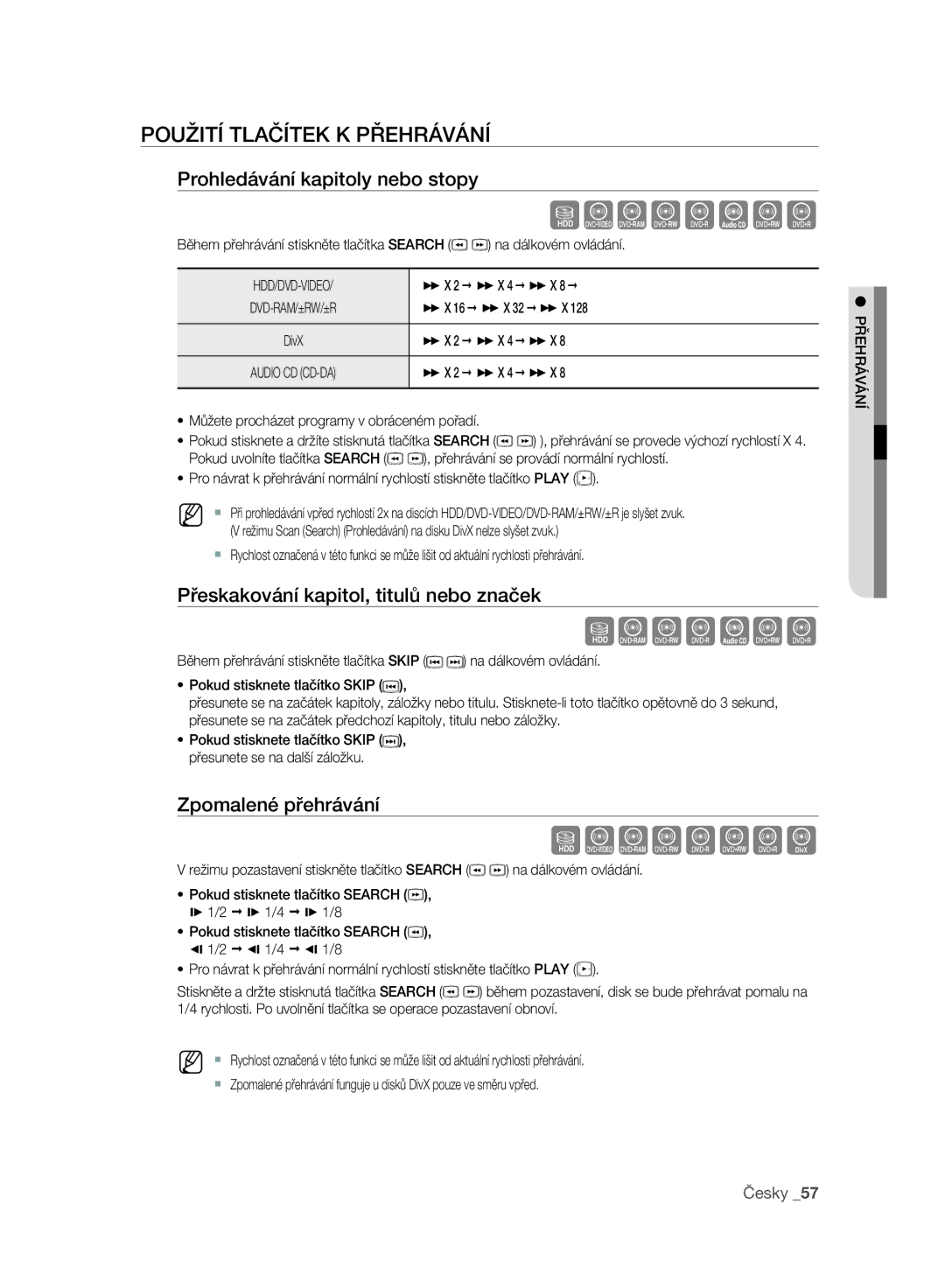 Samsung DVD-SH893/EDC, DVD-SH895/XEF, DVD-SH895/EDC manual Szxcv KL, Sxcv KL, Szxcvkld, Použití Tlačítek K Přehrávání 