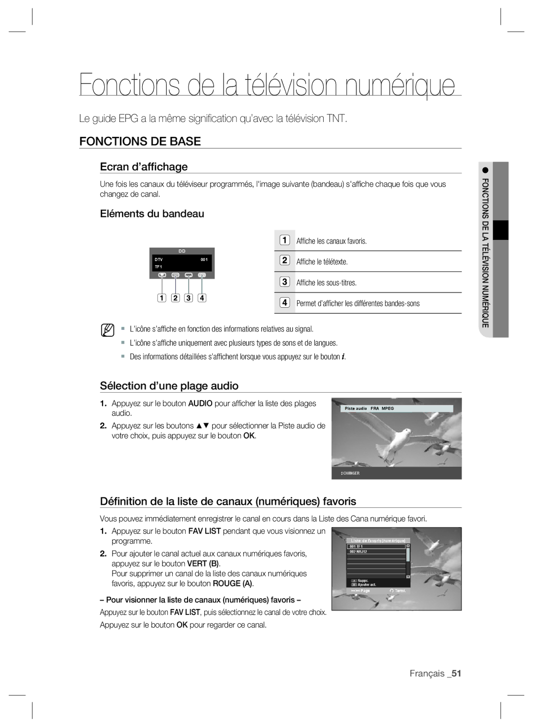 Samsung DVD-SH895/XEF, DVD-SH897/XEF Fonctions DE Base, Ecran d’afﬁchage, Eléments du bandeau, Sélection d’une plage audio 