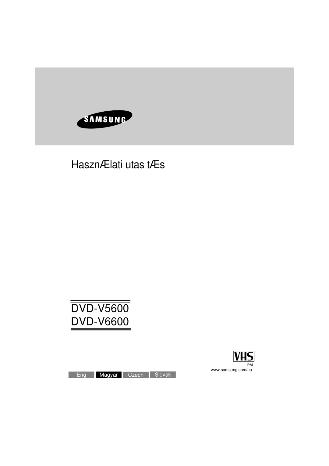 Samsung DVD-V5600, DVD-V6600 user manual Használati utasítás 