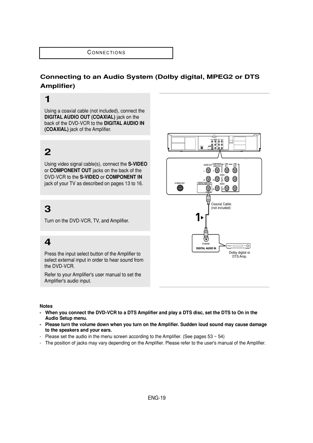 Samsung DVD-V6700 instruction manual ENG-19 