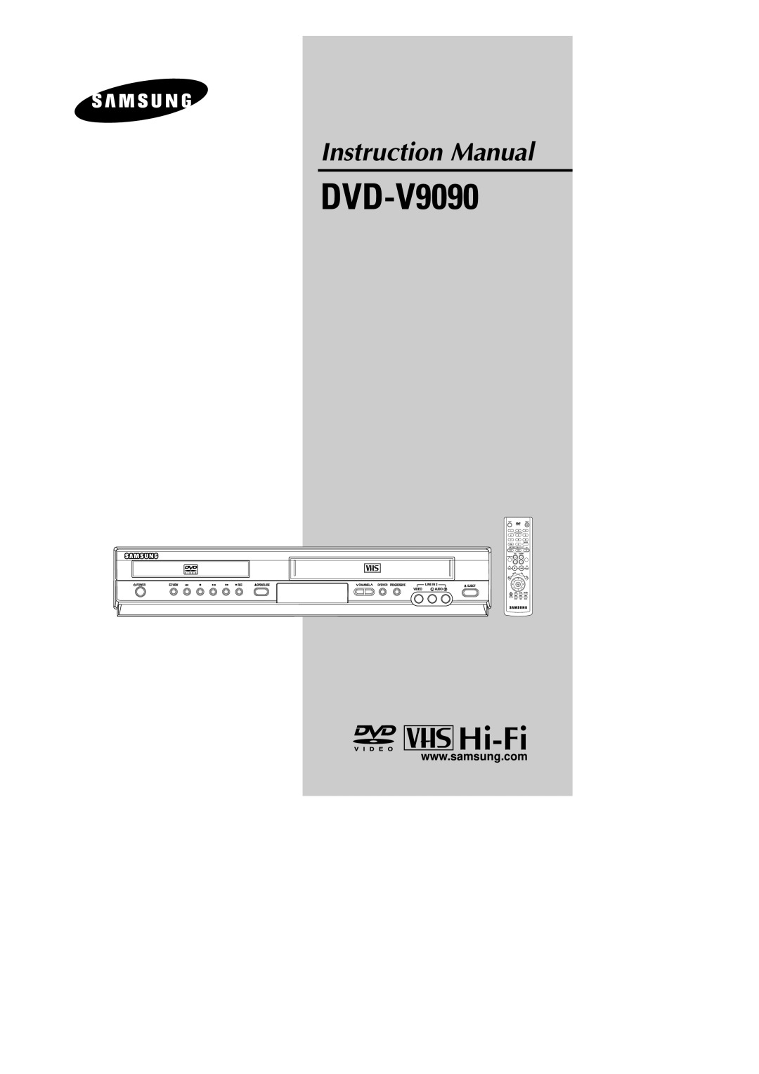 Samsung DVD-V9090 instruction manual 