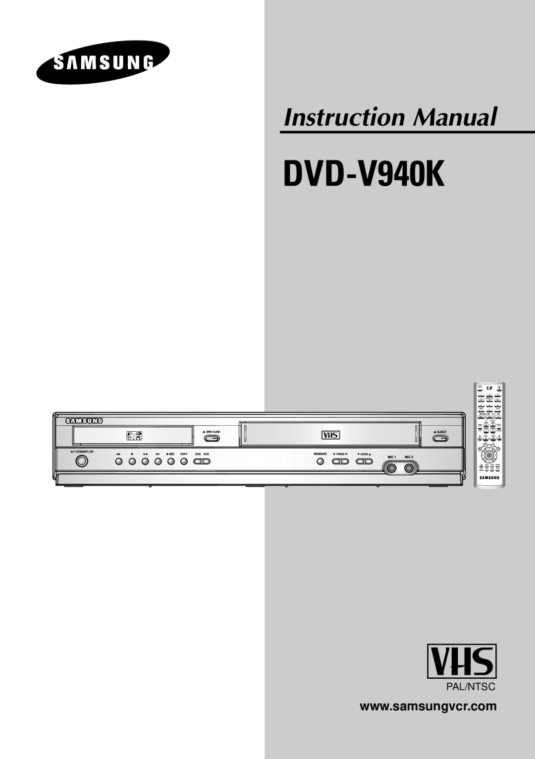 Samsung DVD-V940K instruction manual 