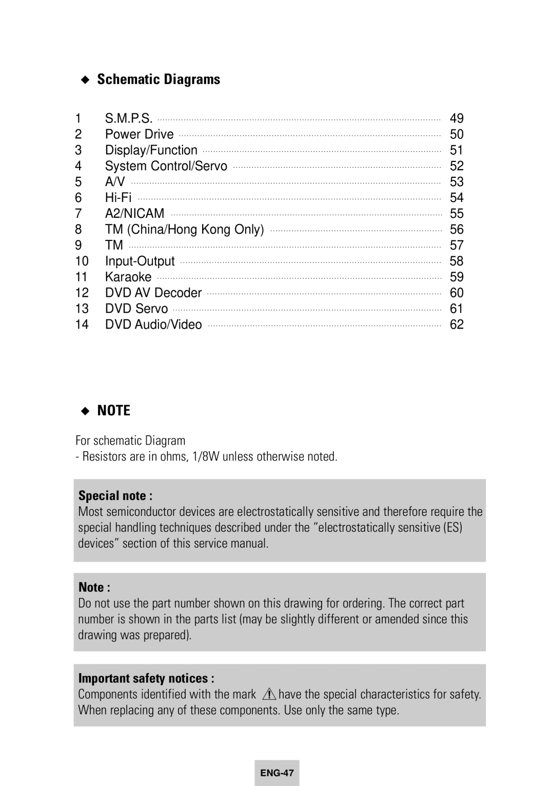 Samsung DVD-V940K instruction manual Schematic Diagrams, A2/NICAM 