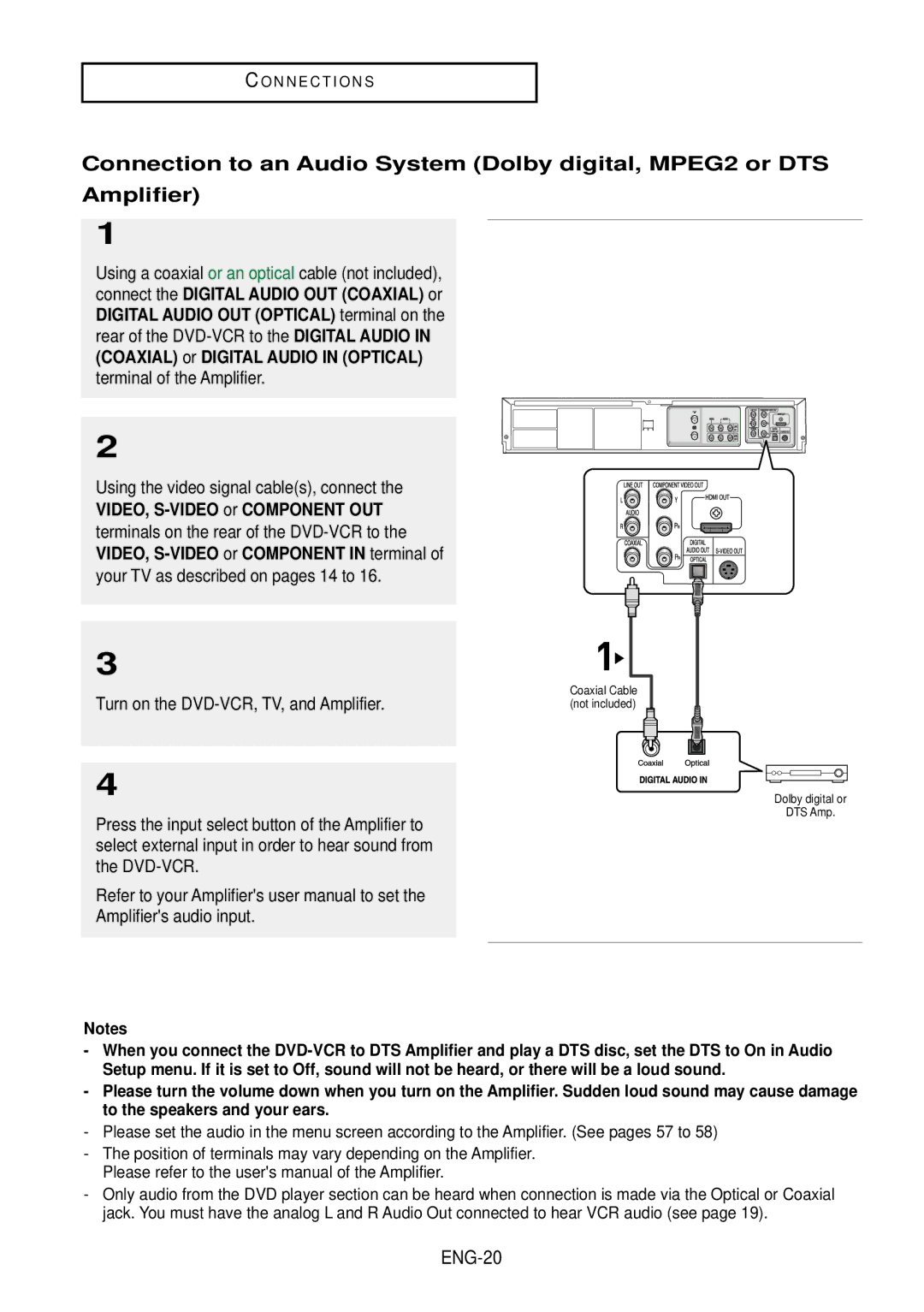 Samsung DVD-V9500 instruction manual ENG-20 