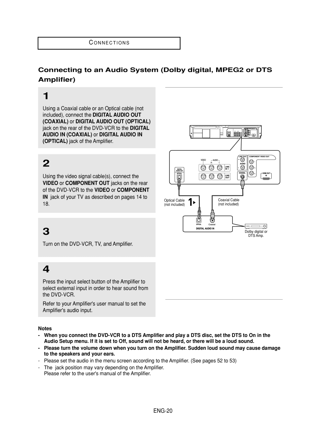 Samsung DVD-V9700 instruction manual ENG-20 