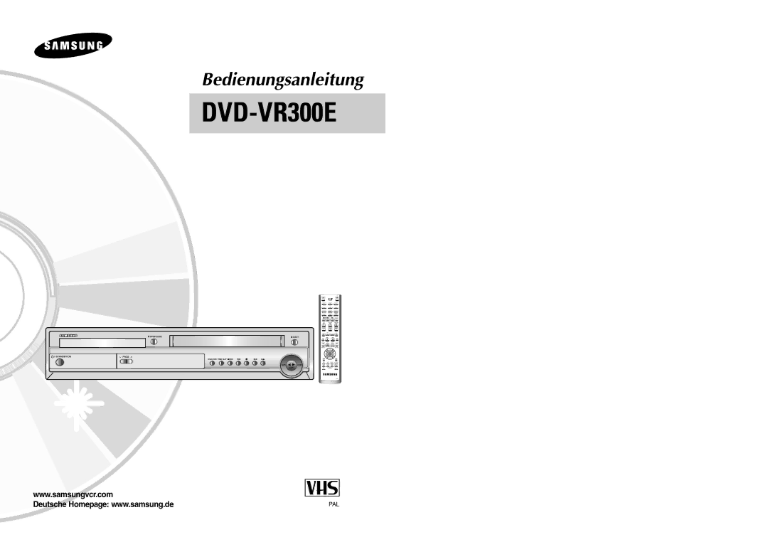 Samsung DVD-VR300E/XEG, DVD-VR300E/COM manual Pal 