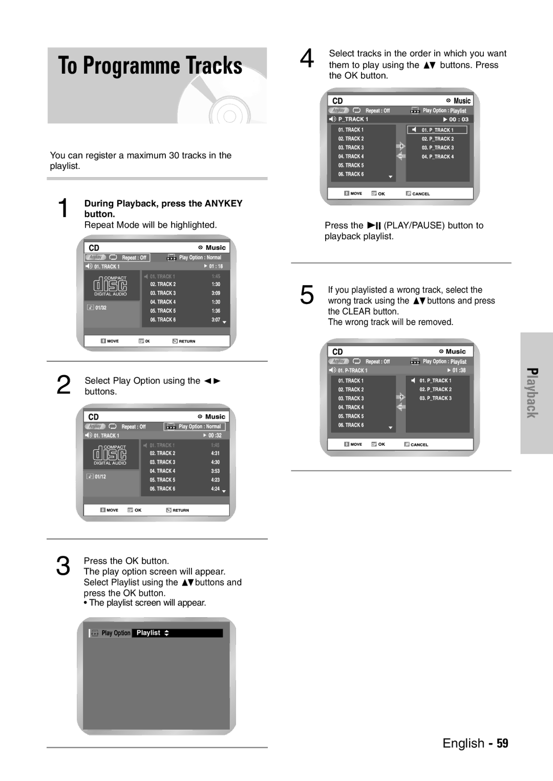 Samsung DVD-VR300E/EUR manual During Playback, press the Anykey, Button 