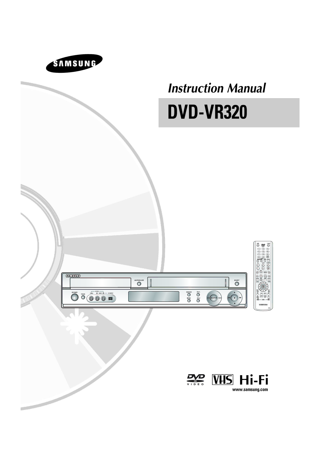 Samsung DVD-VR320 instruction manual 