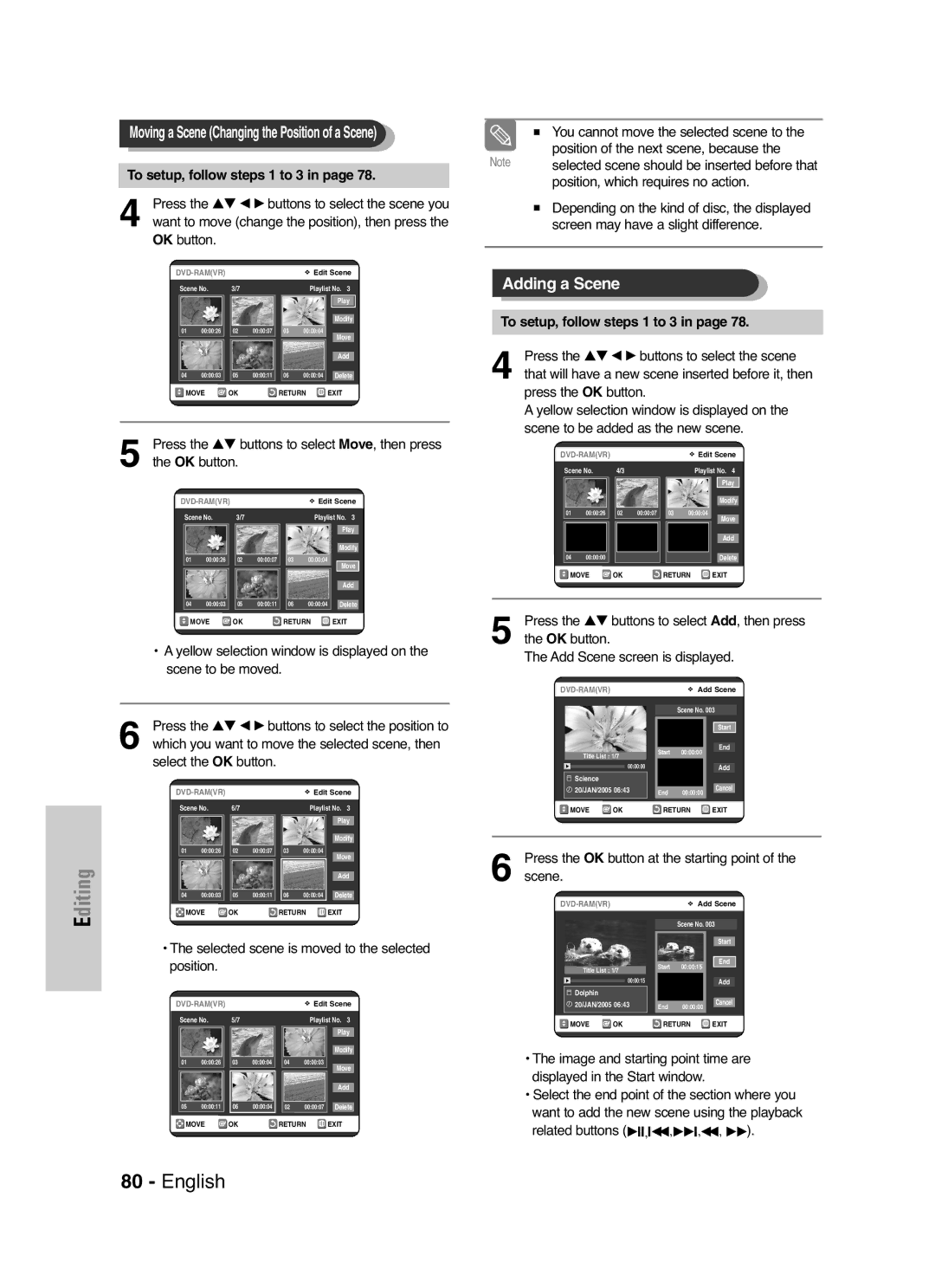 Samsung DVD-VR325P, DVD-VR325/XEF manual OK button 