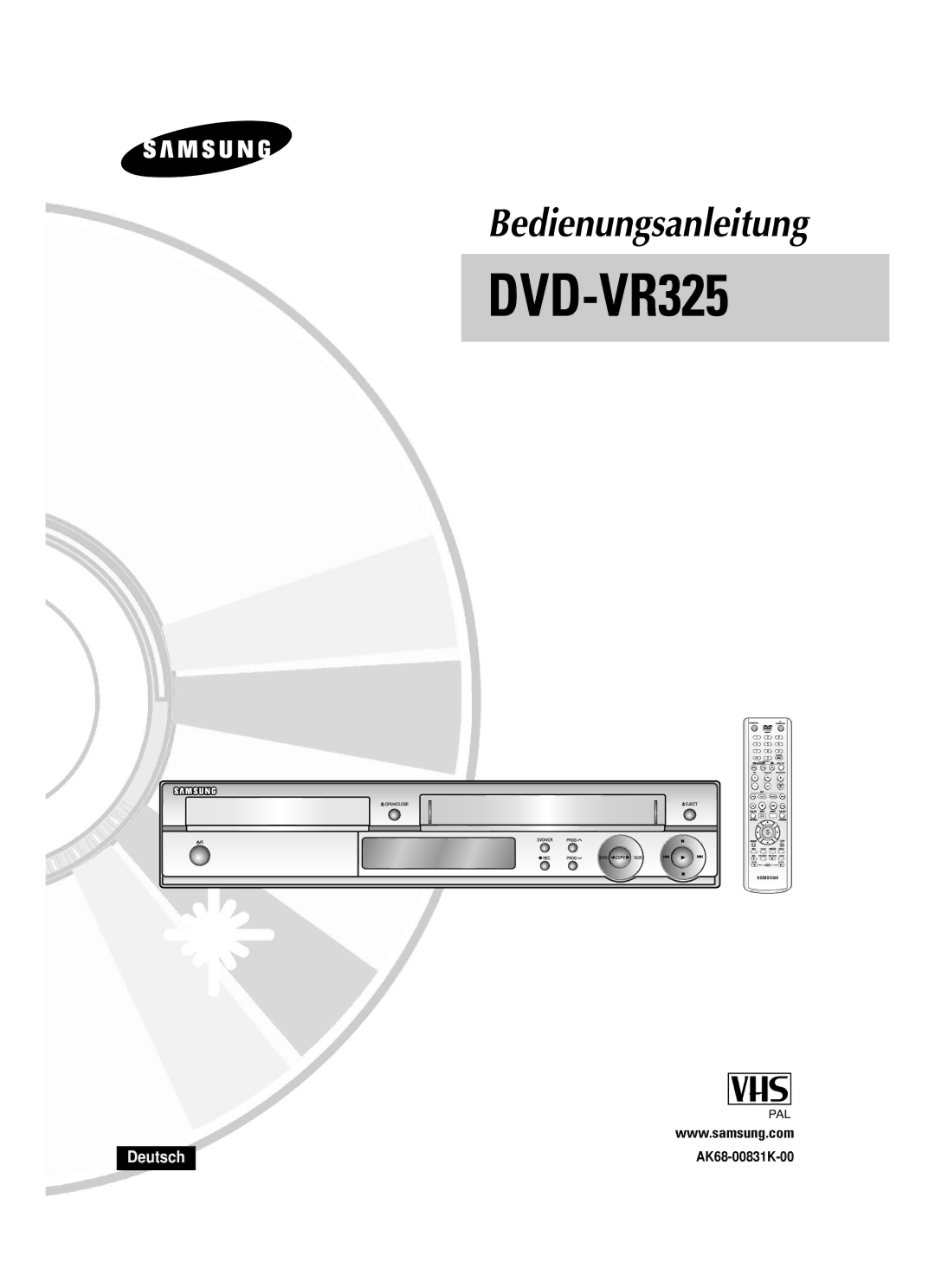 Samsung DVD-VR325/XEG manual 