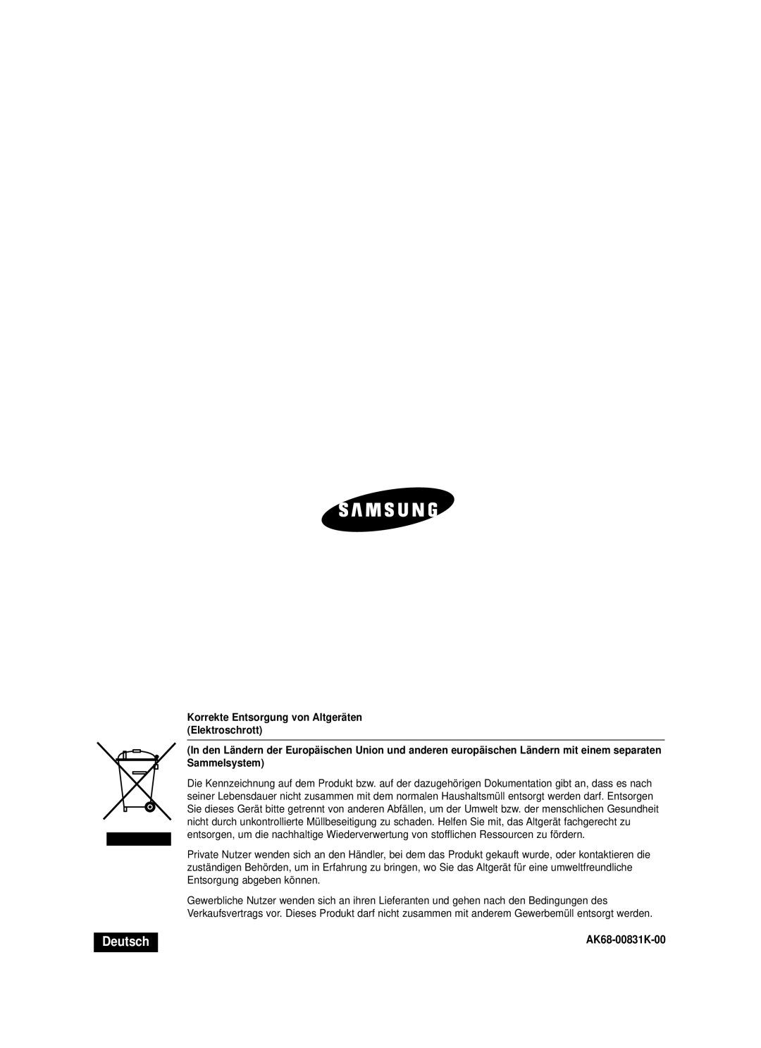 Samsung DVD-VR325/XEG manual Deutsch 