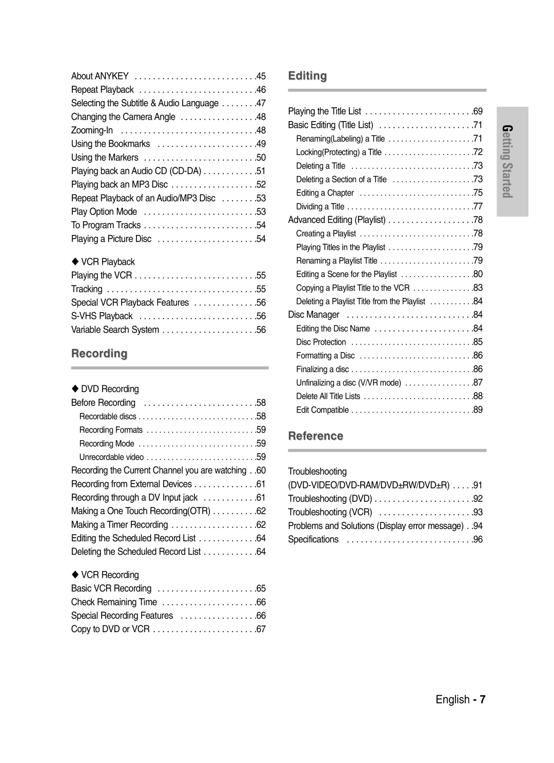 Samsung DVD-VR329 instruction manual Playing back an Audio CD CD-DA, Repeat Playback of an Audio/MP3 Disc 