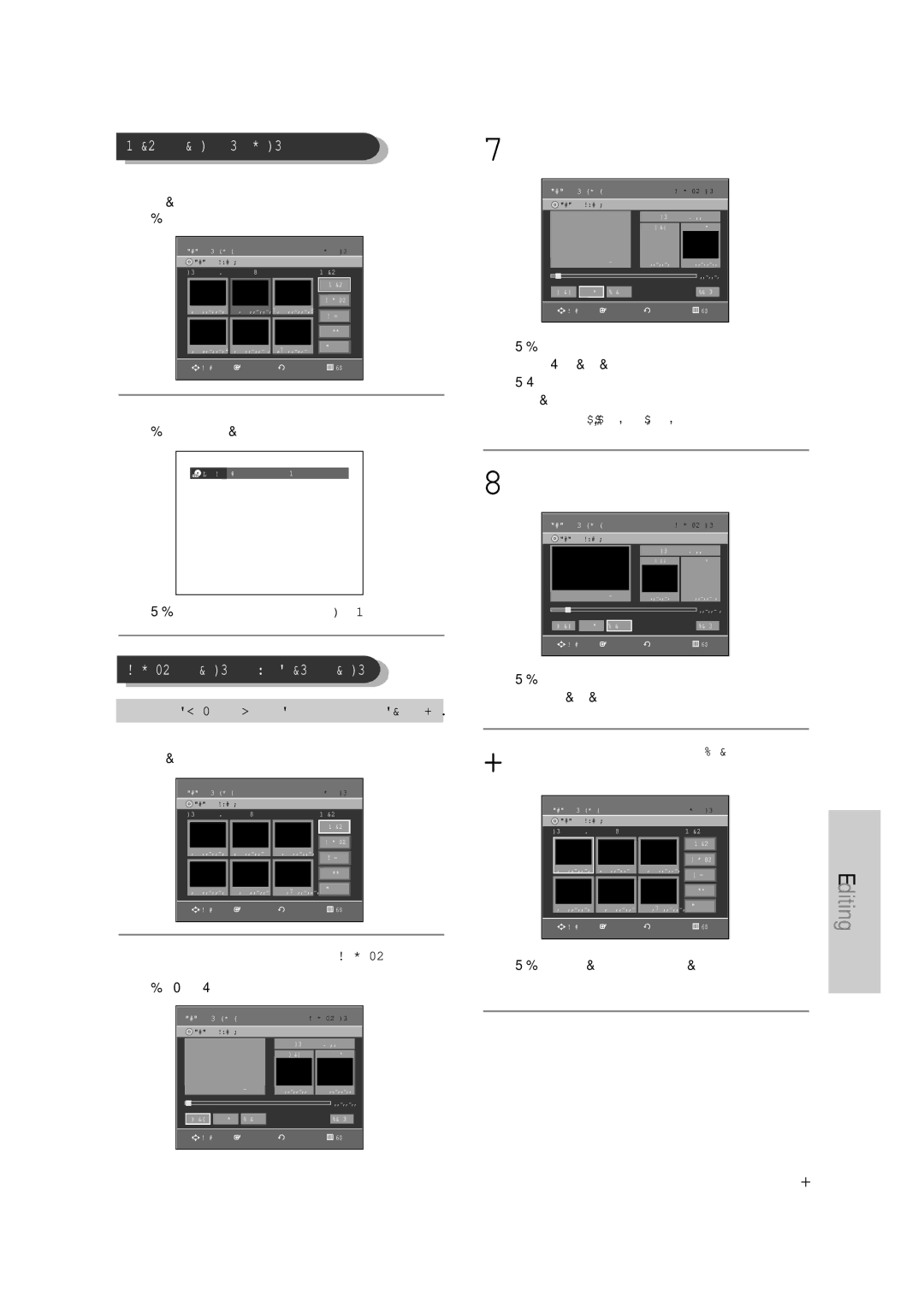 Samsung DVD-VR335 To stop scene play, press, To setup, follow steps 1 to 3, Press …† œ √ buttons to select the scene 