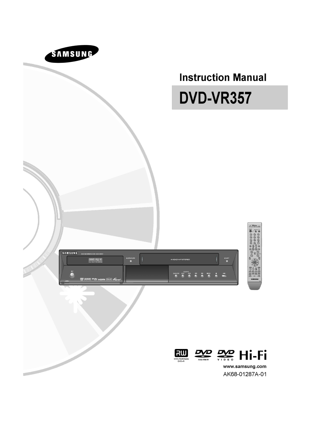 Samsung DVD-VR357 instruction manual 