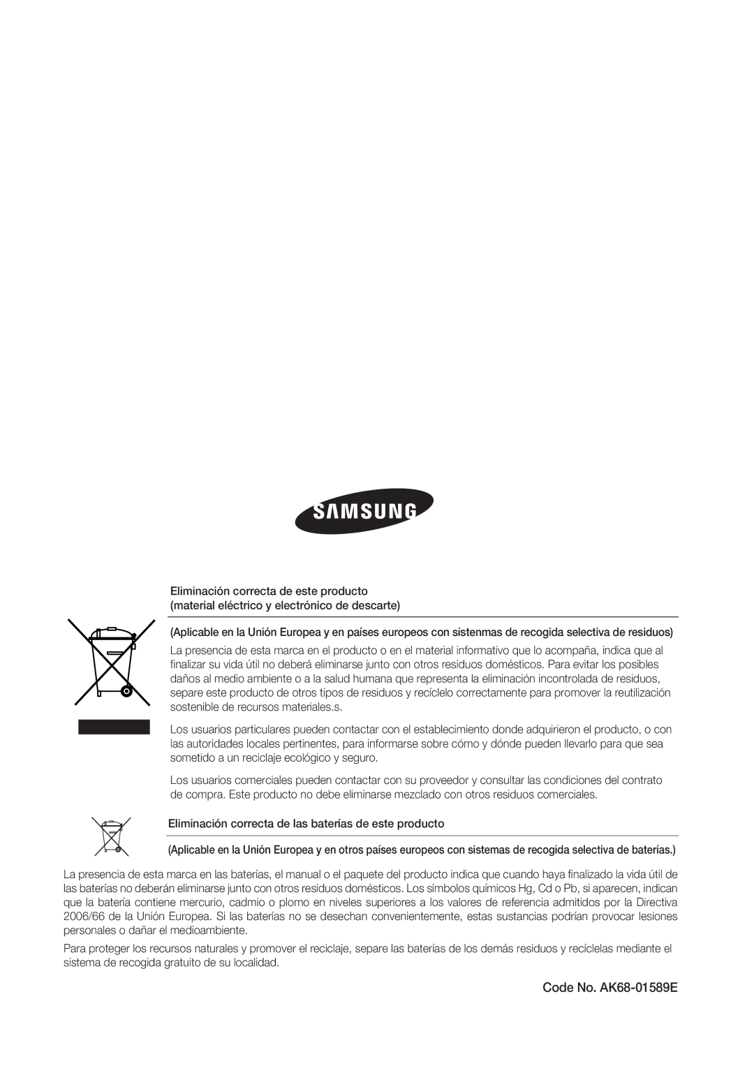 Samsung DVD-VR370/EDC, DVD-VR370/XEC manual Code No. AK68-01589E 