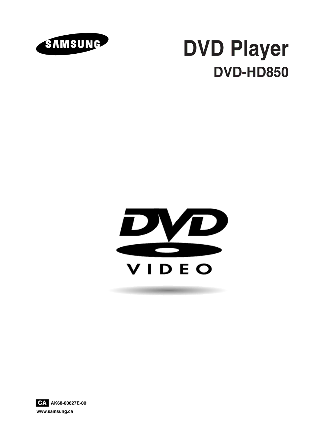 Samsung DVDHD850 manual DVD Player 