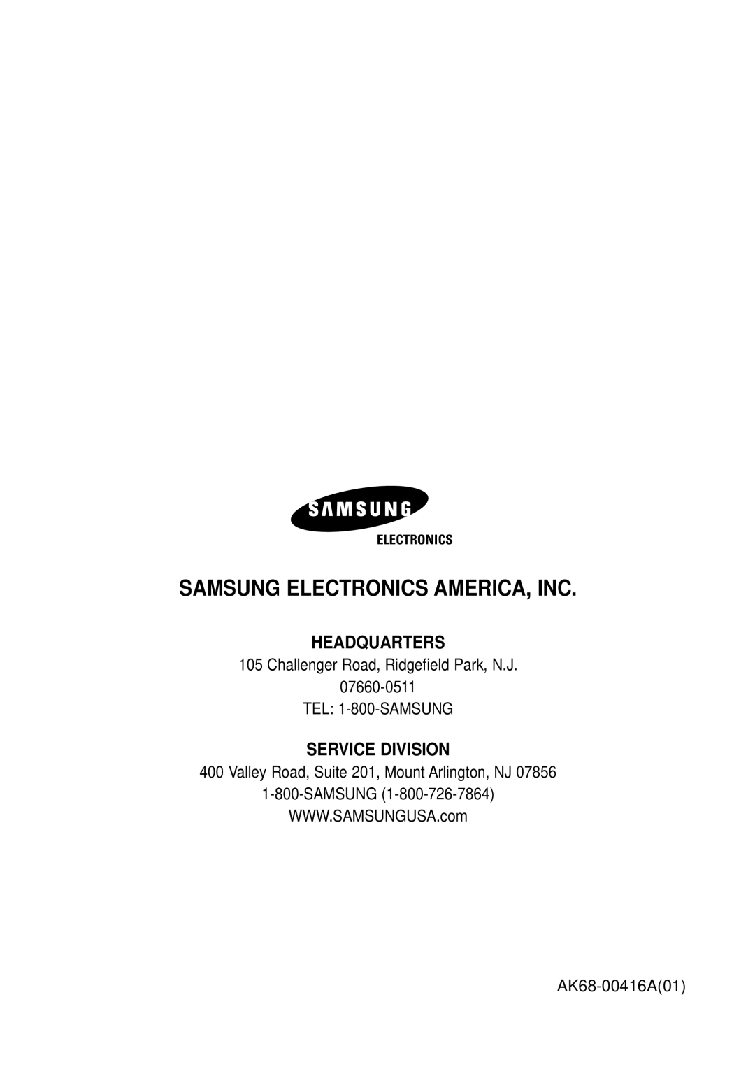 Samsung DVDVR300 instruction manual Samsung Electronics AMERICA, INC 