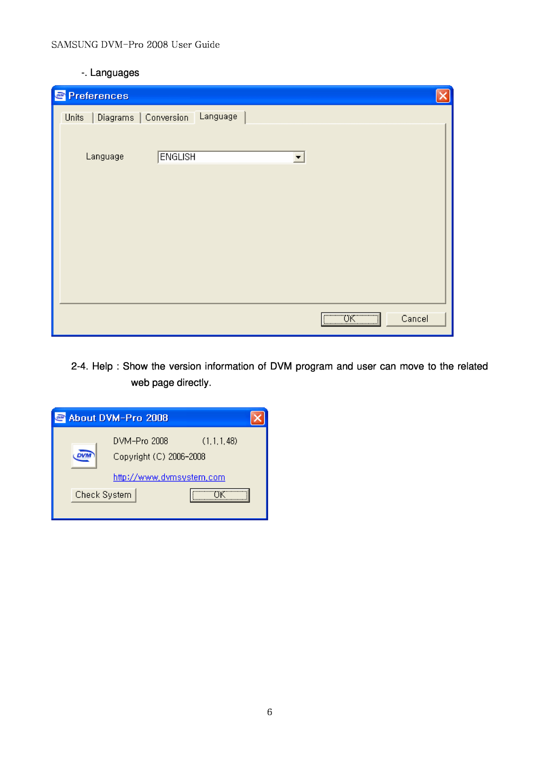 Samsung DVM-PRO 2008 user manual Languages, SAMSUNG DVM-Pro2008 User Guide 