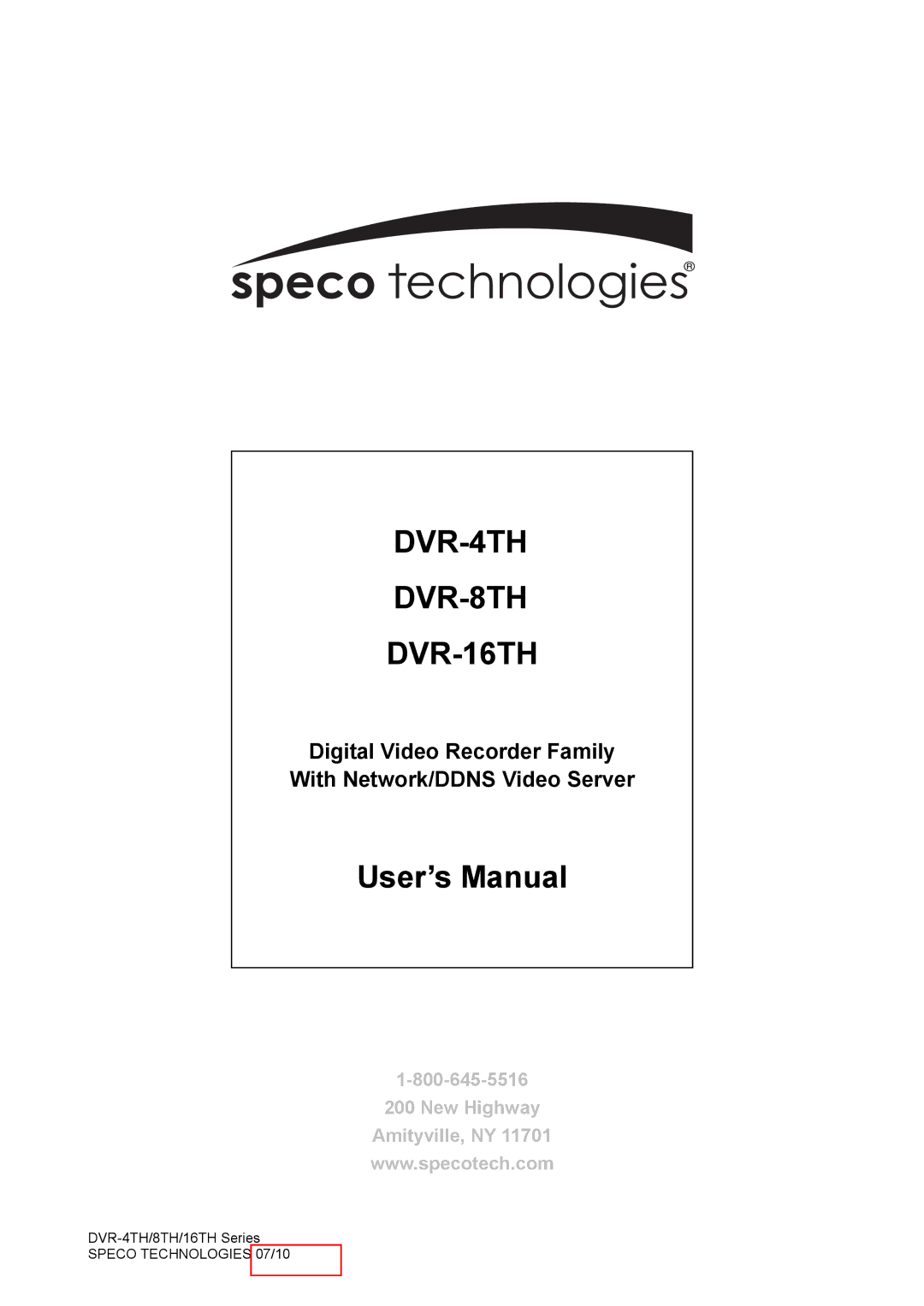 Samsung user manual DVR-4TH DVR-8TH DVR-16TH 