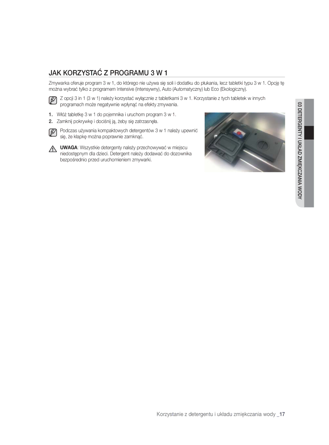 Samsung DW-FN320W/EUR, DW-FN320T/EUR manual JAK Korzystać Z Programu 3 W 