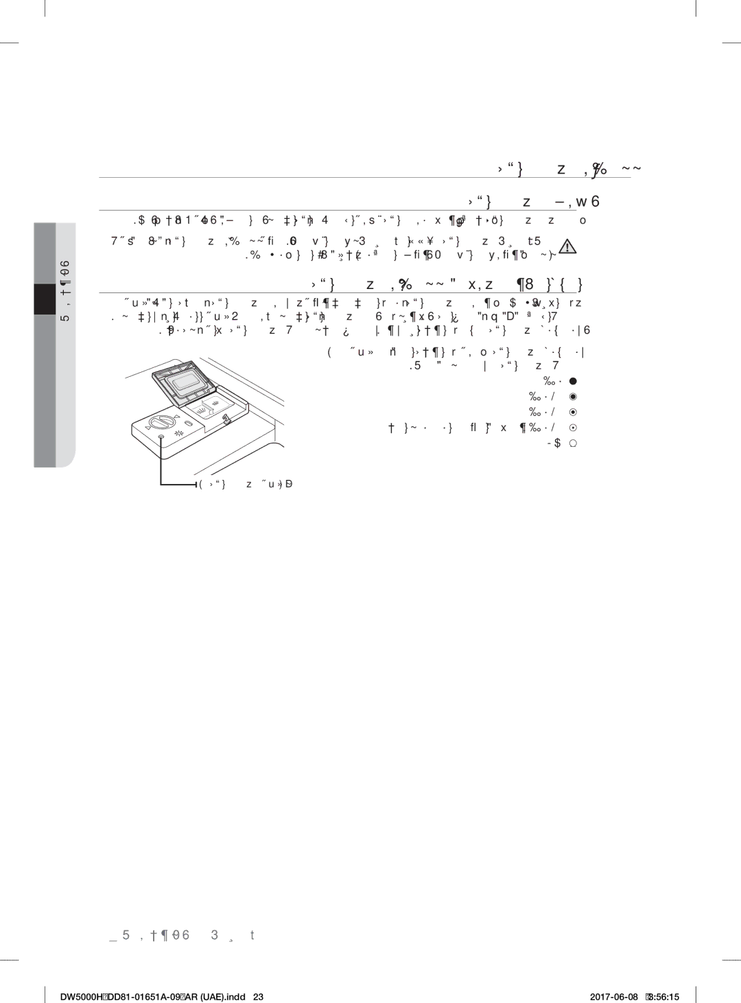 Samsung DW60H6050FS/TR manual ﻒﻄﺸﻟا تﺎﻓﺎﺿإ عﱢزﻮﻣ ءﻞﻣ, ﻒﻄﺸﻟا تﺎﻓﺎﺿإ ﺔﻔﻴﻇو, ﻒﻄﺸﻟا تﺎﻓﺎﺿإ عﹼزﻮﻣ ءﻞﻣ ةدﺎﻋإ ﻪﻴﻓ ﻲﻐﺒﻨﻳ يﺬﻟا ﺖﻗﻮﻟا 