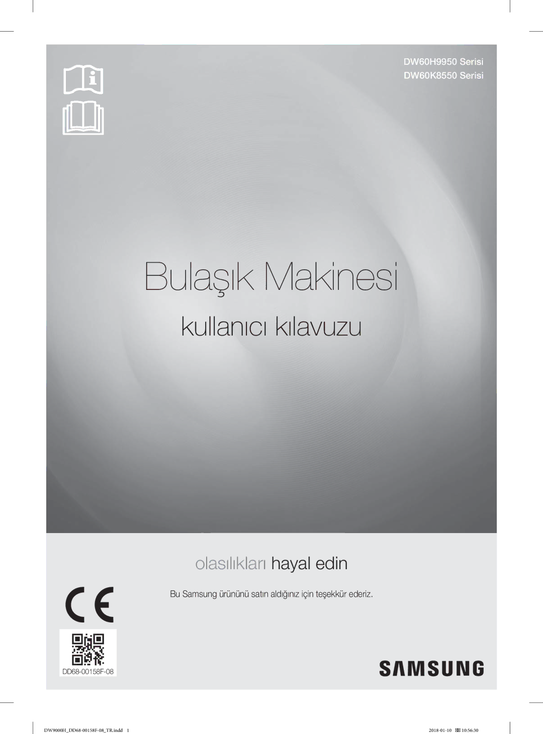 Samsung DW60H9950FW/TR, DW60H9950FS/TR manual Bulaşık Makinesi 