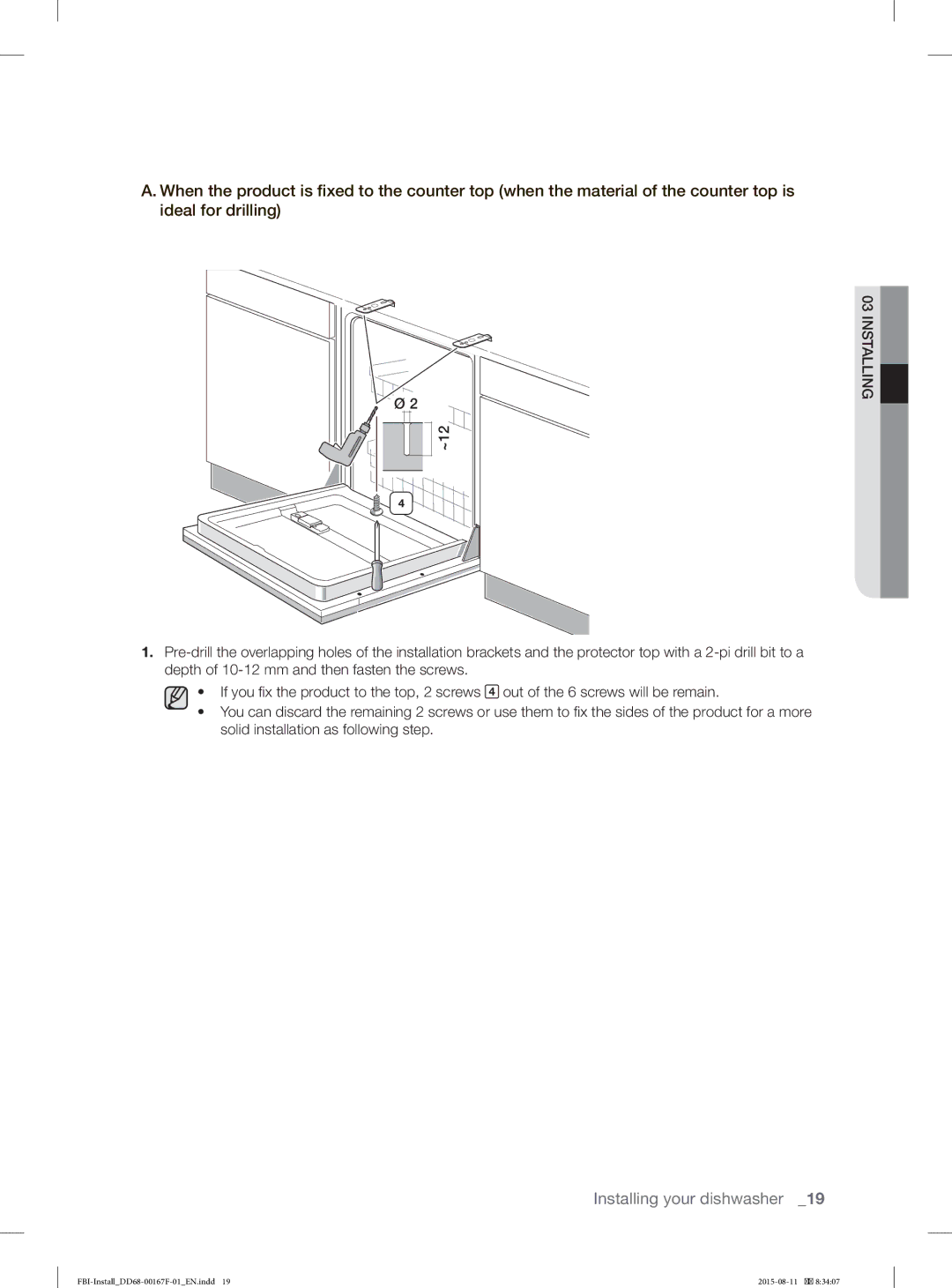 Samsung DW60J9970BB/EE manual ~12 