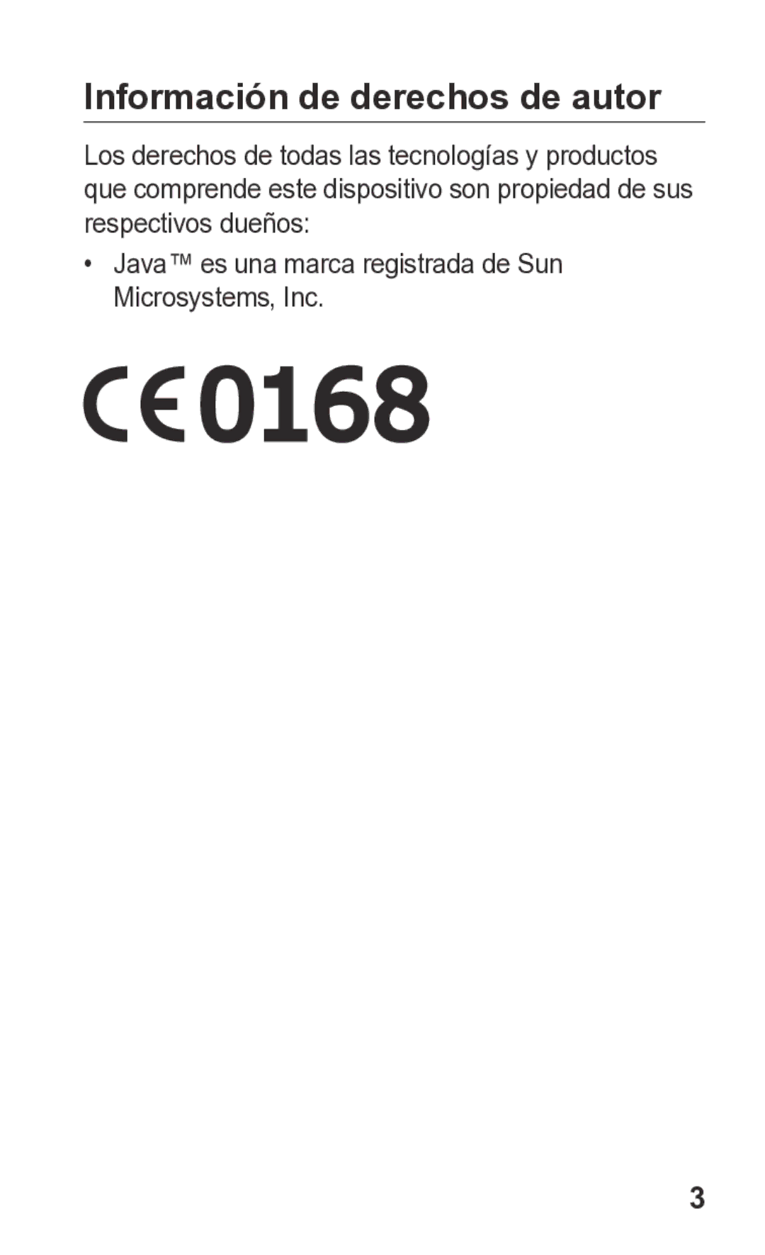 Samsung E2121L manual Información de derechos de autor 