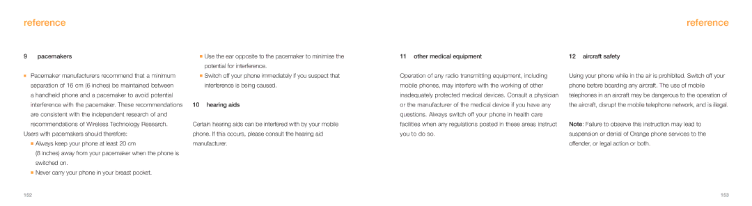 Samsung E800 manual Pacemakers 