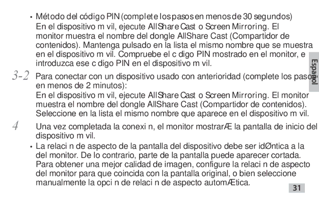 Samsung EAD-T10EDEGSTD, EAD-T10EDEGSER manual Manualmente la opción de relación de aspecto automática 