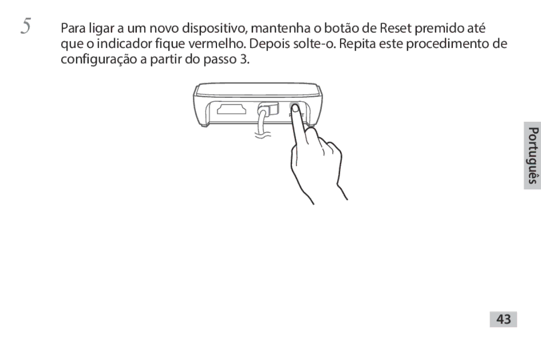 Samsung EAD-T10EDEGSTD, EAD-T10EDEGSER manual Português 