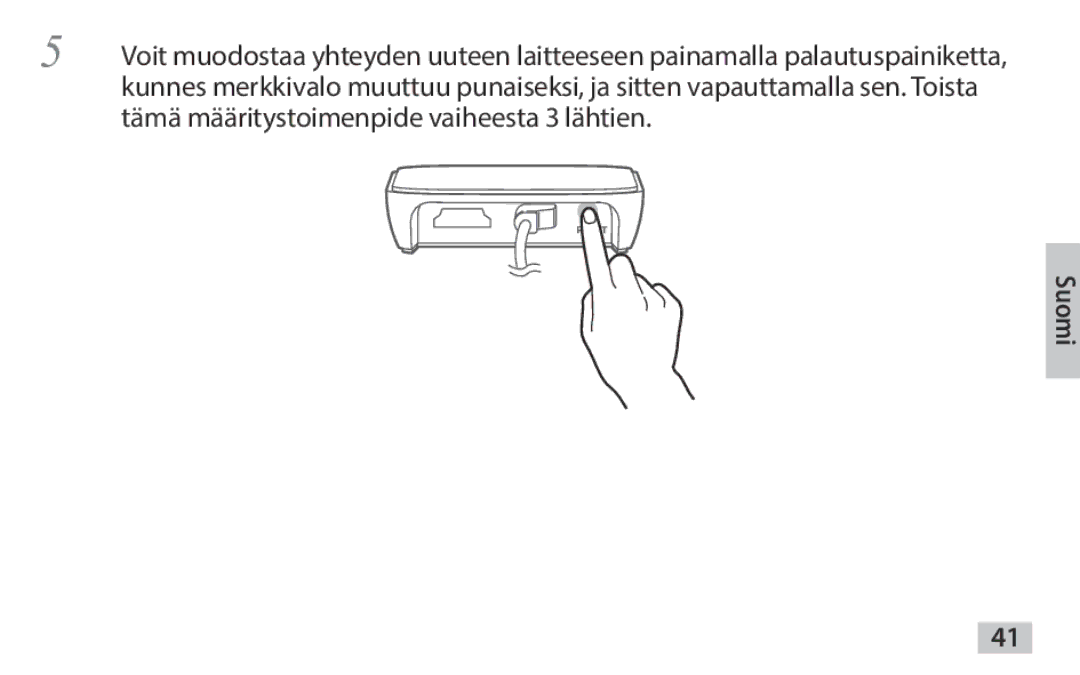 Samsung EAD-T10EDEGSTD, EAD-T10EDEGSER manual Suomi 