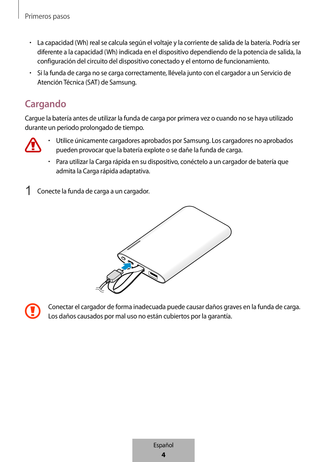 Samsung EB-PG950CNRGRU, EB-PG950CNEGWW, EB-PG950CSEGWW, EB-PG950CSRGRU manual Cargando 